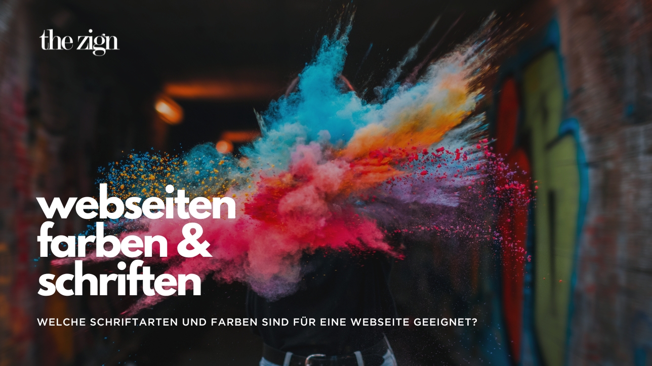 Webseiten Farben und Schriften | the zign