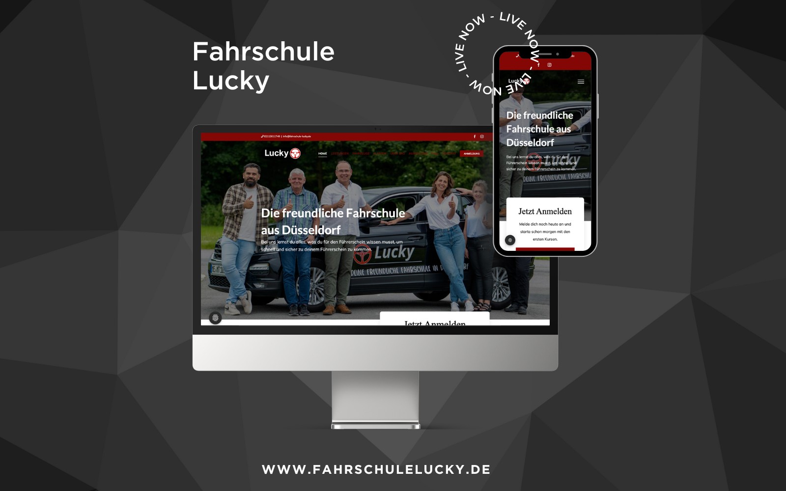 Referenzprojekt Fahrschule Lucky | Made by the zign